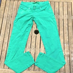 U-51 green skinny jeans